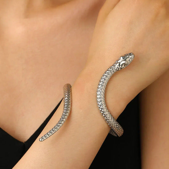 🐍 Bracelet ou bague serpent – Bijou femme style bohème chic doré ou argenté
