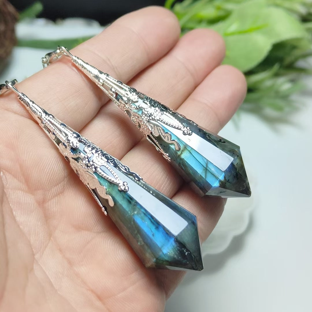 Pendule spirituel en pierre de cristal naturel