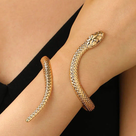 🐍 Bracelet ou bague serpent – Bijou femme style bohème chic doré ou argenté